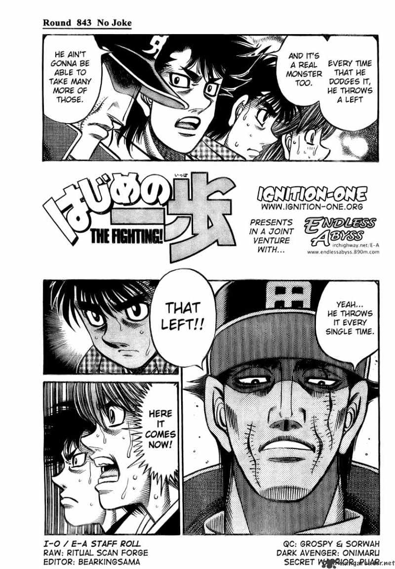 Hajime no Ippo: Fighting Spirit, Chapter 843 image 01